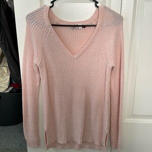 Pink knit sweater size small women’s